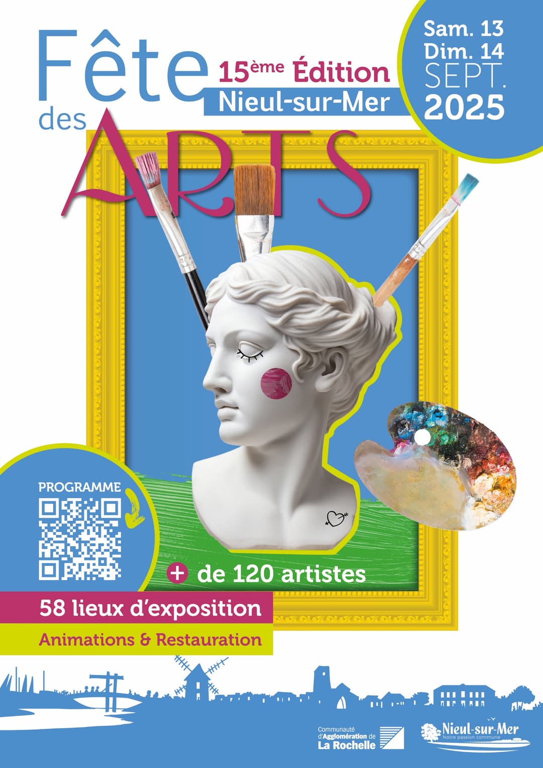 Affiche exposition Nieul-sur-mer - Fête des arts